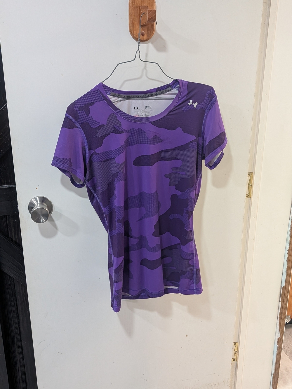 Under Armour Purple Camo Short Sleeve Active Tee